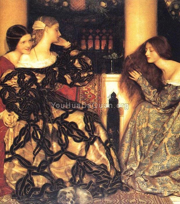 Venetian Ladies Listening to a Serenade - 弗兰克·卡多根·考伯